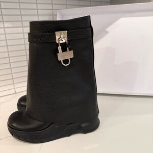 Givenchy Shark Lock Biker Boots